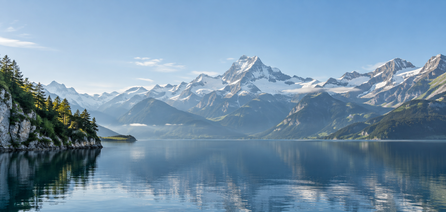Schweizer Berg- und Seenlandschaft