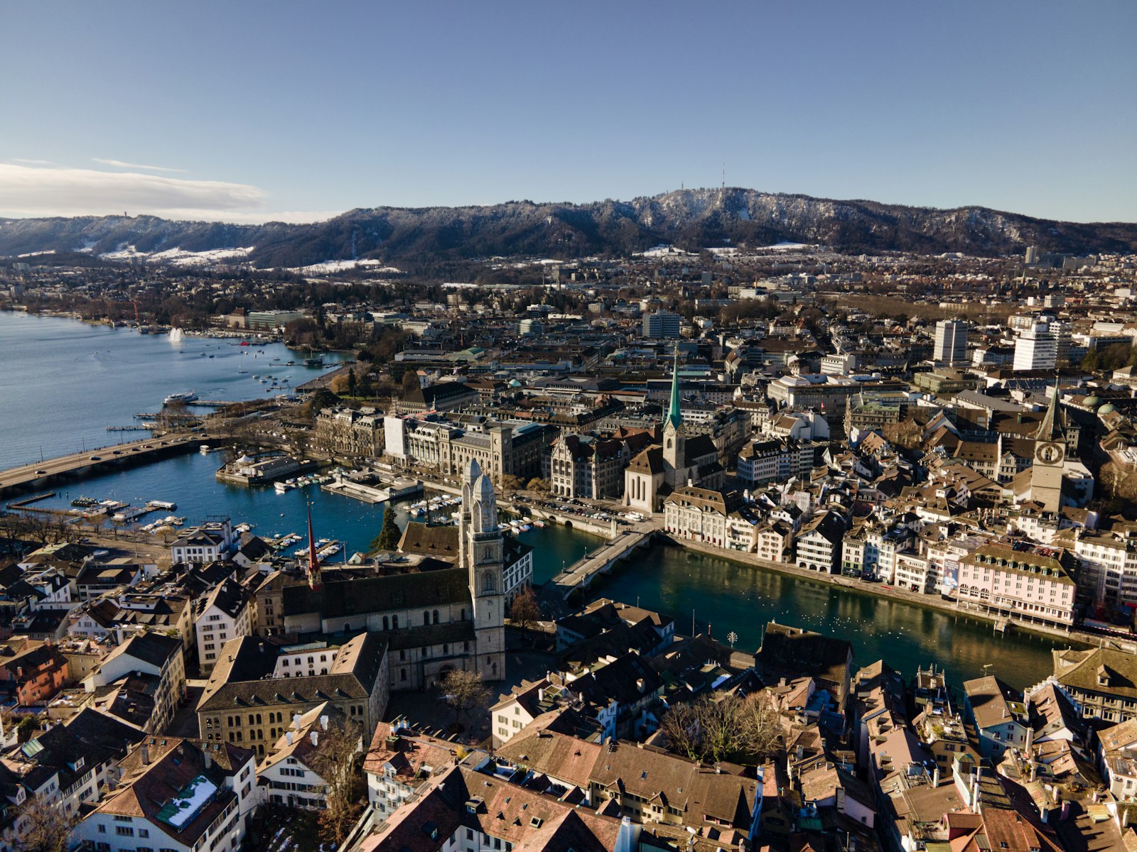 Fotografie der Zürcher Altstadt